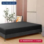 Toodou Soft Brushed Microfiber Black Twin Size Fitted Sheet-comfortable And Dura. Fixed Price $16.98.