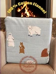 New Pillowfort Bears Light Blue Flannel Queen Sheet Set 4 Pc % Cotton!. Fixed Price $54.99.
