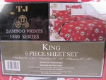 Georgia Ga State College Football Printed Sheet Style Set King & California. Fixed Price $34.99.
