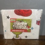 Grinch Dr. Seuss Queen Sheet Set 4 Piece Christmas Holiday Seasonal Home Decor. Fixed Price $50.00.