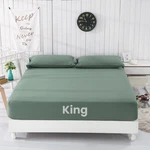 Gluyohey Grounding Fitted Sheets, King Size, 90% - 76"X80"X13", Green. Fixed Price $95.46.