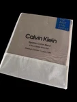 New Calvin Klein Queen Sheet Set 4 Pcs Egyptian Cotton Blend Beige Luxury Yarn. Fixed Price $51.29.