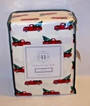 Modern Southern Home Flannel Twin/twin Xl Holiday Truck Sheet Set. Fixed Price $25.00.