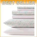Chic Jaynie Pink Queen Sheet Set - Premium Cotton, Deep Pocket & 4 Pillowcases. Fixed Price $125.09.
