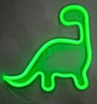 Dinosaur Green Neon Style Sign Led Wall Light Decoration Room New. Fixed Price $11.00.