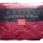 Martex King Deep Fitted Sheet Burgundy 300TC Cotton Rich Fits 18" Mattress. Fixed Price $26.69.