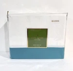 Kate Spade New York Grace Sheeting White & Turquoise Queen Set. Fixed Price $60.00.