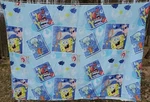 2010 Nickelodeon Spongebob Squarepants Twin Flat Bed Sheet Bikini Bottom Fabric. Fixed Price $14.00.