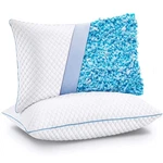Sleep Cooler All Night - Shredded Memory Foam Pillows Queen 2 Pack. Fixed Price $59.99.