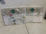 Vtg Jc Penney The Home Collection Twin Flowered Set Fitted & Flat. Fixed Price $16.19.