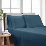 Cannon Heritage Solid Sheet Set Dark Blue Polyester 6-PIECE Queen. Fixed Price $61.05.