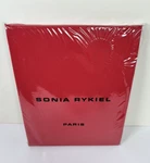 Sonia Rykiel Rue Saint Guillaume King Solid Fitted Sheet Poppy Red Cotton. Fixed Price $69.00.