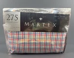 Vtg Martex Twin Set 3 Pieces Pima Cotton Rich Sheet Ricky Check Pattern. Fixed Price $22.49.
