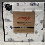 Wrangler 6 Pc King Washed Soft Sheet Set Western Desert Cowboy Guitar Cactus New. Fixed Price $79.99.