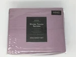Micro Touch Sateen 600 Thread Count King Sheet Set - Lilac. Fixed Price $67.50.