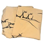 Vtg 70S Sprindmaid Alex West Owls Whoo? Twin Sheet Set Flat Fitted Beige Black. Fixed Price $28.00.