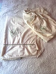 Vintage Fieldcrest Perfection Twin Sheet Set Cream Floral Percale Flat Fitted. Fixed Price $18.99.