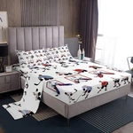 Ice Hockey Sheet Set Queen Kids Sports Event Bedding Player Sh.... Fixed Price $62.96.