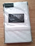 Ralph Lauren Dunham Sateen White Standard Pillowcases. Fixed Price $27.25.
