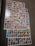 1984 Topps Football Uncut Sheet Set Of 3 Dan Marino John Elway Erik Dickerson Rc. Fixed Price $799.99.