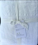 Pottery Barn Belgian Flax Linen King Sheet Set White. Fixed Price $175.00.