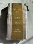 New Wamsutta Dream Zone 1000 Tc King Pillowcases Grey Stripe Sateen European. Fixed Price $77.99.
