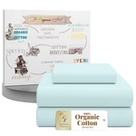 Supreme Elegance 100% Organic Cotton Percale Twin Sheet Set Crisp & Breathable. Fixed Price $63.14.