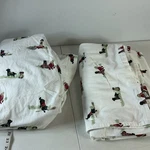 Full Patterned Flannel Sheet Set Retriever Black Lab Holiday Cozy - Eddie Bauer. Fixed Price $29.99.