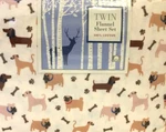 Divatex Home Fashions 100% Cotton Twin Flannel Sheet Set (dog Design) Dogs New. Fixed Price $48.95.
