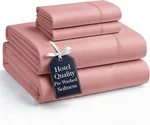 Casa Platino Queen Bed Sheets, 4 Piece Set With Deep Pocket Sheet, Brushed Micro. Fixed Price $31.84.