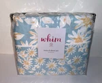 Martha Stewart Whim 250 Thread Daisy Flower Blue Count Twin Xl Sheets New. Fixed Price $29.99.