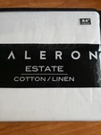Curtain Cotton Linen 84" Valeron Estate Window Panel White. Fixed Price $85.00.