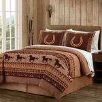 Chezmoi Collection 7-PIECE Southwestern Wild Horses Bed In Bag Comforter Set. Fixed Price $76.99.