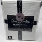 Dwell Studio 4 Piece Solid White Queen Sheet Set - 100% Cotton Percale. Fixed Price $62.99.