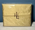 Ralph Lauren Regent Sateen Full Flat Sheet Almond New 600 Tc Supima Cotton. Fixed Price $74.99.