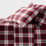Full 400 Thread Count Christmas Holiday Performance Sheet Set Red Plaid - Thresh. Fixed Price $17.21.