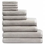 Cozy Earth Luxe 10PC Light Grey Bath Towel Set Sheets Hand Washcloths. Fixed Price $229.99.