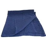 Liz Claiborne Blue Basketweave Quilted Cotton King Pillow Sham 36X19". Fixed Price $30.00.