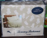 New Tommy Bahama Home King Sheet Set Pineapple Aloha Print - 4 Pc Bnip. Fixed Price $89.95.