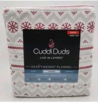 New Cuddl Duds Heavyweight Cotton Flannel Sheet Set. Queen Snowflake Fairisle. Fixed Price $39.00.
