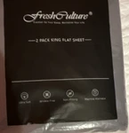 Freshculture 2 Pack King Flat Sheet Ultra Soft Wrinkle Free Non-pilling Gray. Fixed Price $12.44.