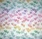 Pottery Barn Kids Retro Heart Multicolor Twin Flat Sheet Organic Cotton Euc. Fixed Price $26.00.