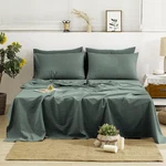 Tumei Bed Linen Set - 4PCS Sheets King Green Soft Breathable And. Fixed Price $160.93.