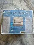 Divatex Home Fashions Twin Flannel Sheet Set 100% Cotton Dot Sky Blue Nip New. Fixed Price $48.00.