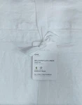 Pottery Barn 4PC Belgian Flax Linen Hemstitch Sheet Set King White Nwt. Fixed Price $259.00.