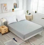 Nhnhn Fitted Sheet-deep Pockets-soft Microfiber-easy Full 1 Pc, Light Grey. Fixed Price $18.29.