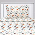 Dinosaurs Kids Boys Sheet Set Red-blue Twin, Xl, Full. Fixed Price $28.99.