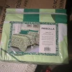 Priscilla Collection Bamboo 1800 King Sheet Set Green 100% Cotton Touch. Fixed Price $25.55.