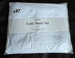 Brooklinen Luxe Sateen 4-PIECE Queen Core Sheet Set White Color #497. Fixed Price $170.59.