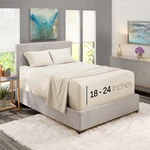 Queen Size Sheet Set, Piece Extra Deep Pocket (18-24 Inches), Microfiber, Cool. Fixed Price $60.99.